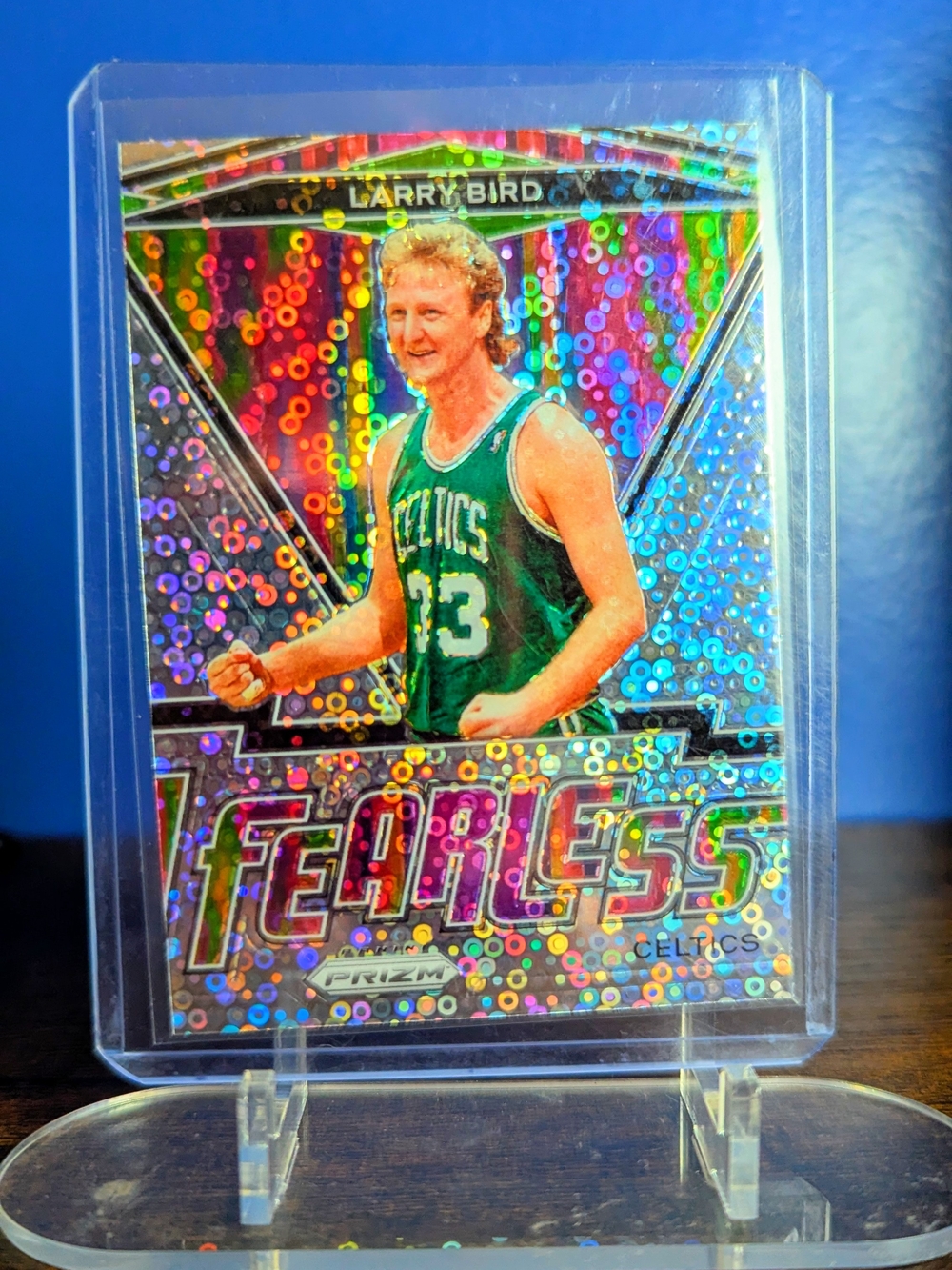 2020-21 Panini Prizm #4 Larry Bird Fearless Fast Break Disco